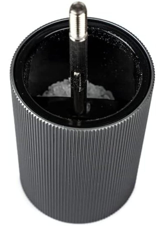 Peugeot Line Salt Mill 12cm Dark Carbone. Wood & Aluminum Body. Mechanism with . Made in France.