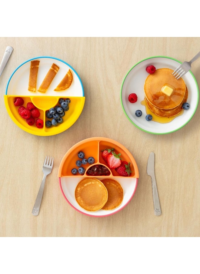 Omie Plate (Blue, 1 Plate 1 Divider)