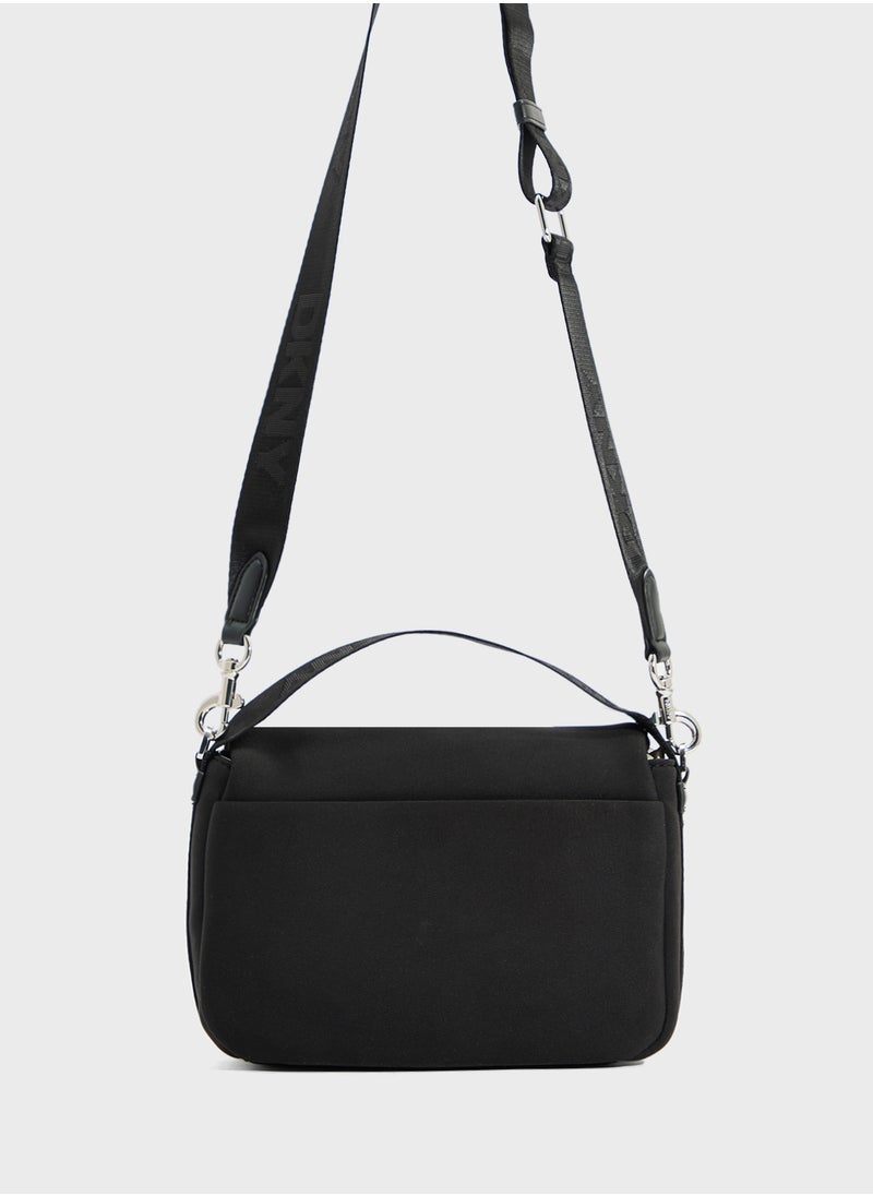 Jenny Logo Flap Over Crossbody