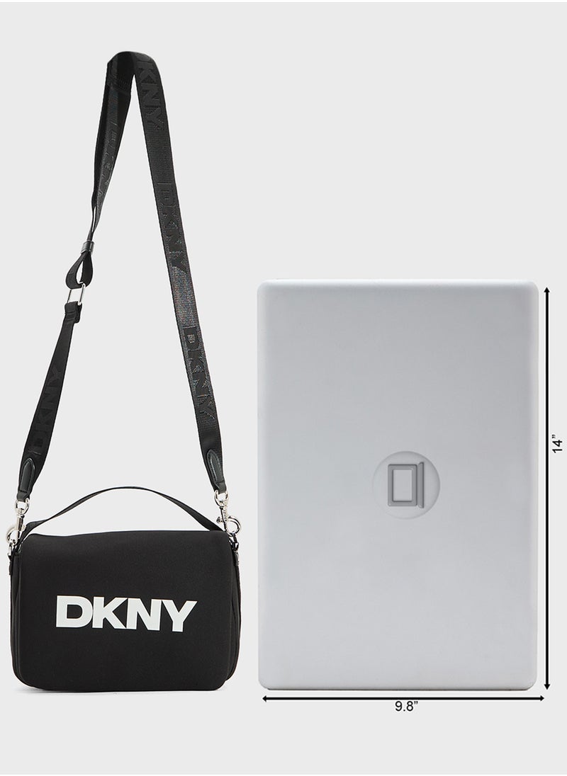 Jenny Logo Flap Over Crossbody