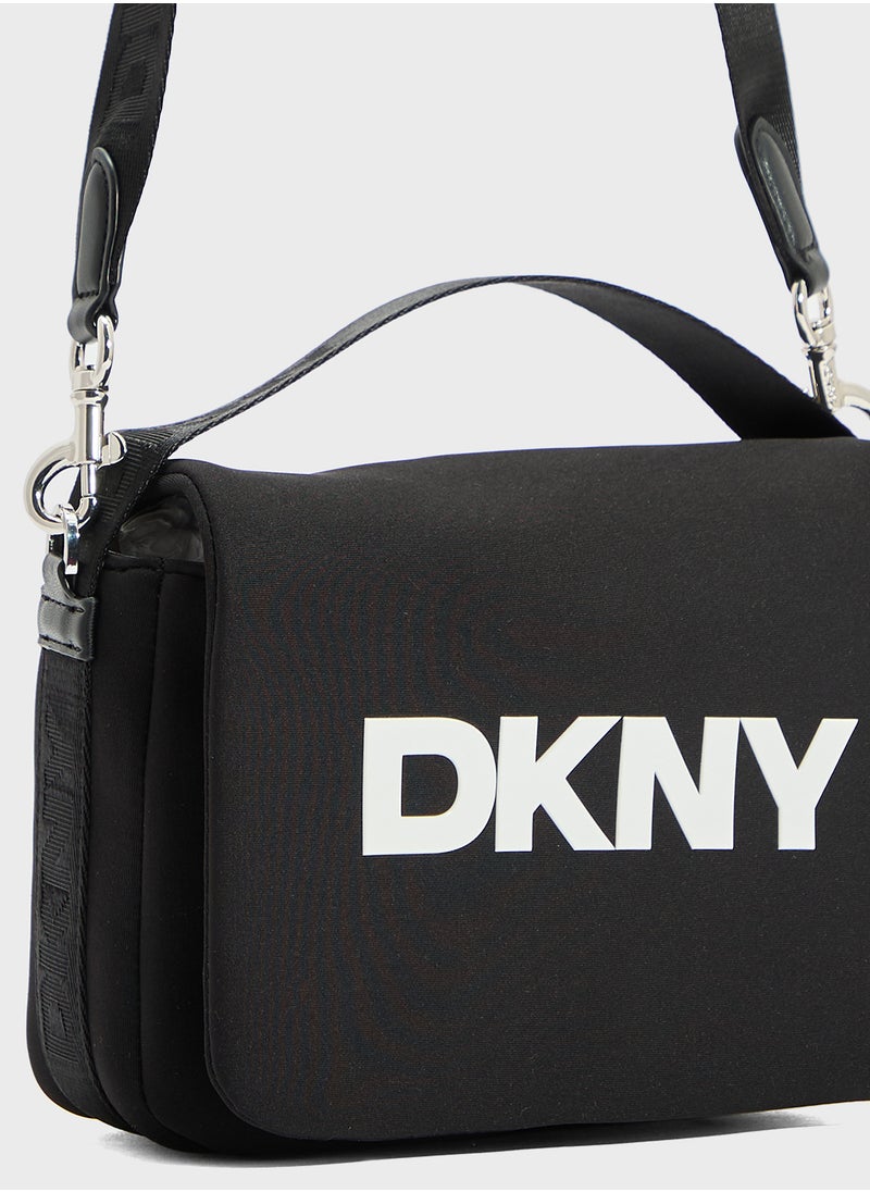 Jenny Logo Flap Over Crossbody