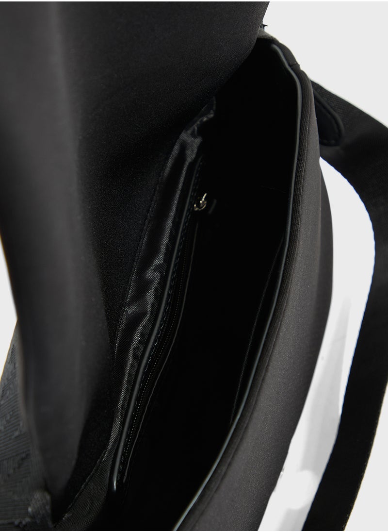 Jenny Logo Flap Over Crossbody
