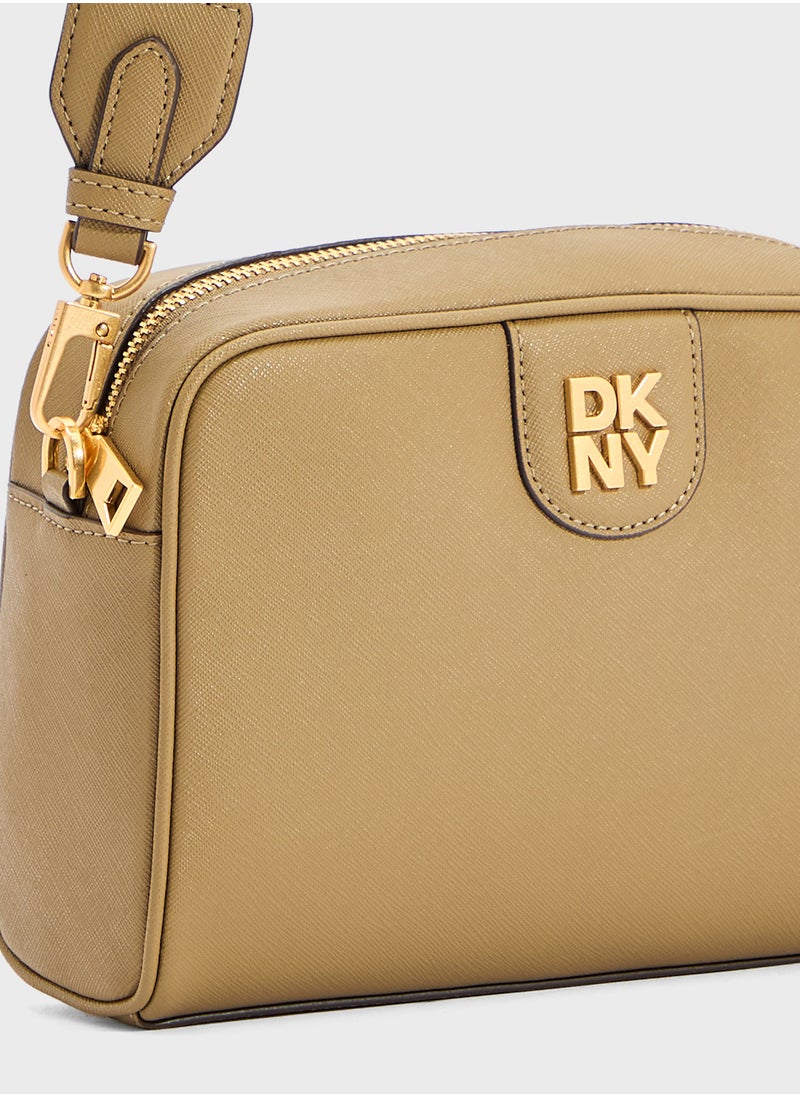 Carol Logo Zip Through Crossbody
