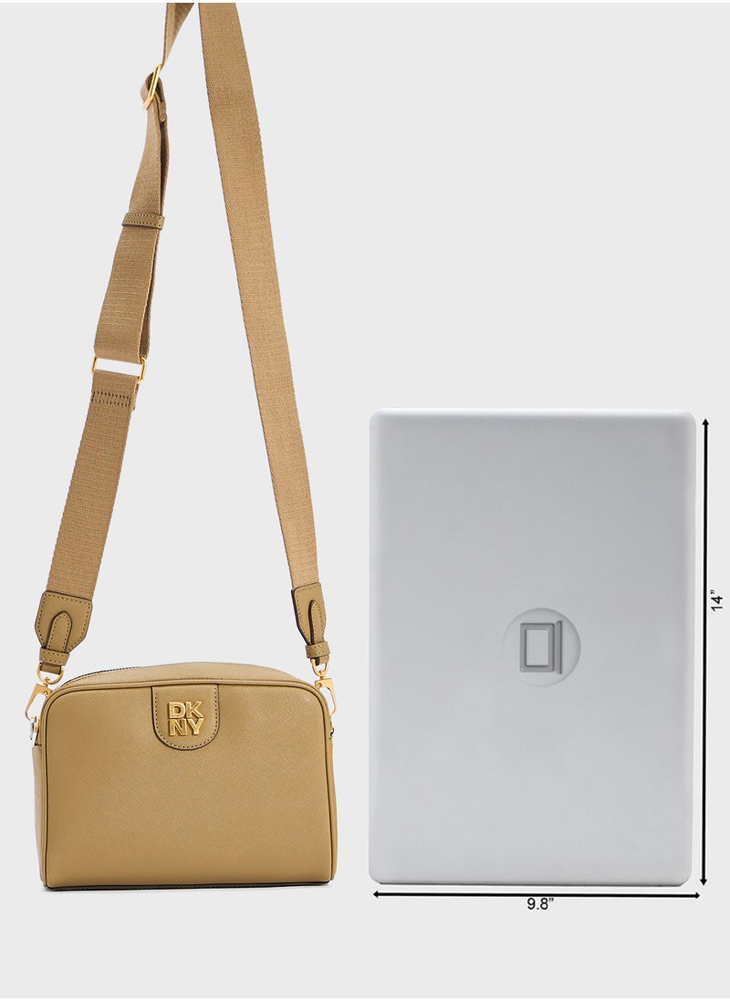 Carol Logo Zip Through Crossbody