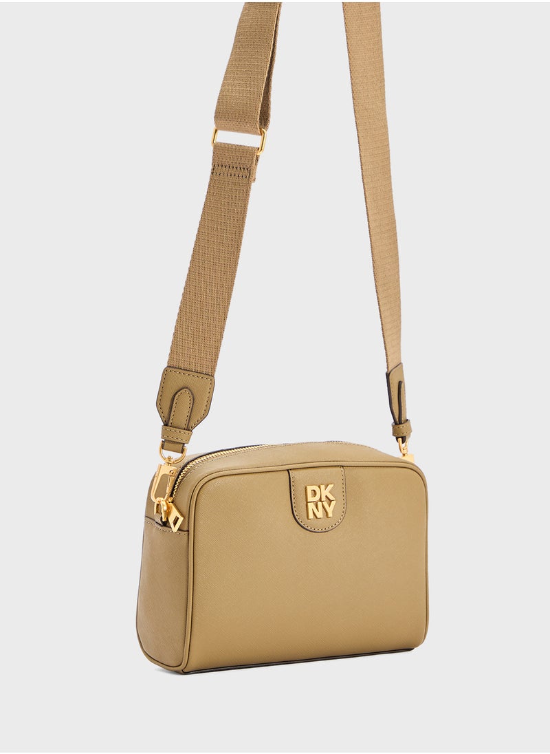 Carol Logo Zip Through Crossbody