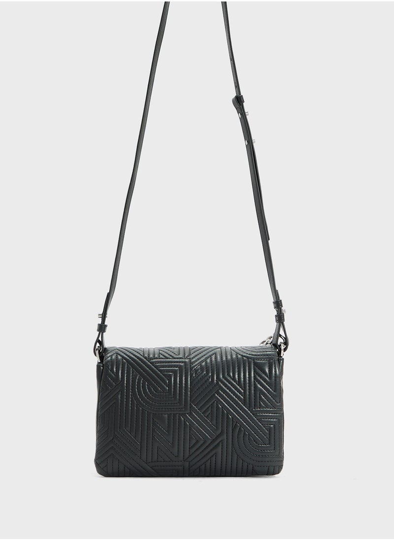 Desiree Flap Over Chain Detailed Crossbody