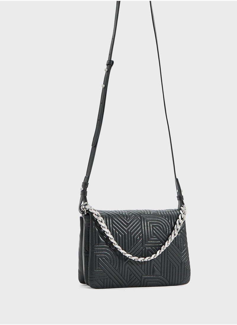 Desiree Flap Over Chain Detailed Crossbody