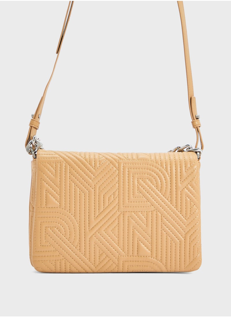 Desiree Flap Over Chain Detailed Crossbody