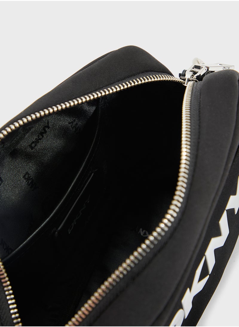 Jenny Logo Zip Through Crossbody