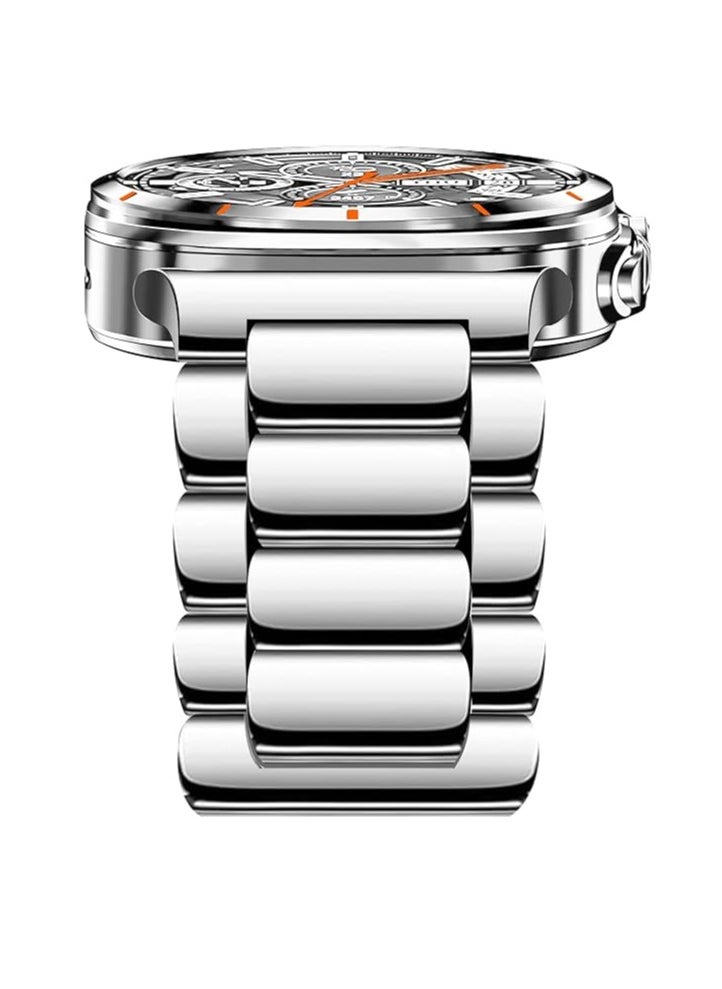 Stainless Steel Band Compatible for Samsung Galaxy Watch Ultra 47mm (2024), No Gap Business Metal Strap for Galaxy Watch 7 Ultra 47mm, Premium Watch Band for Men and Women – Durable, Stylish, Adjustable