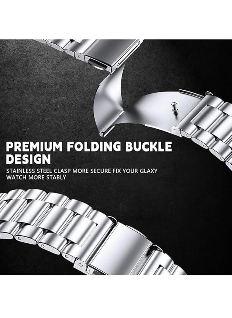 Stainless Steel Band Compatible for Samsung Galaxy Watch Ultra 47mm (2024), No Gap Business Metal Strap for Galaxy Watch 7 Ultra 47mm, Premium Watch Band for Men and Women – Durable, Stylish, Adjustable