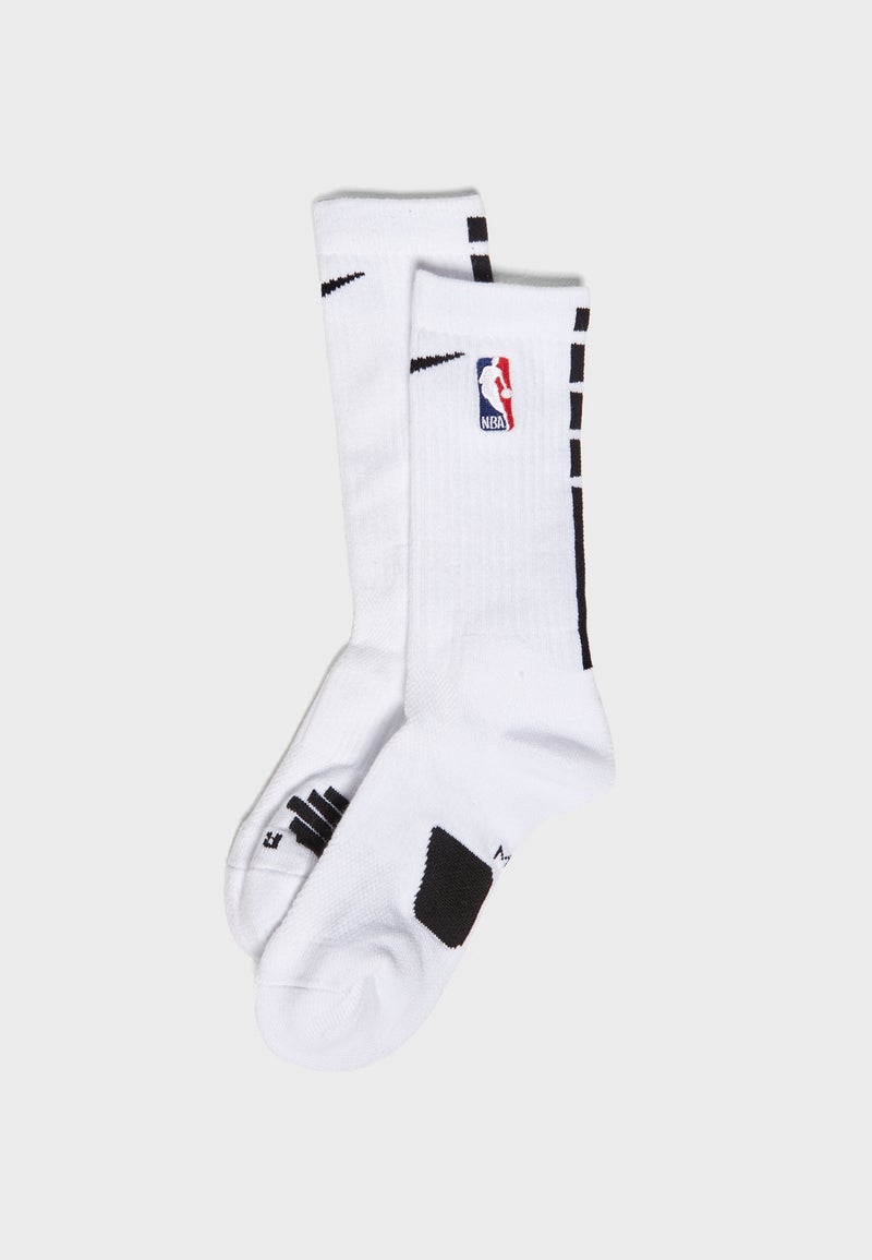 Nba Elite Crew Socks Set White