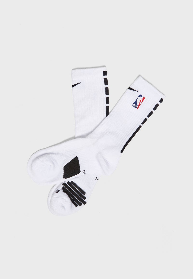 Nba Elite Crew Socks Set White