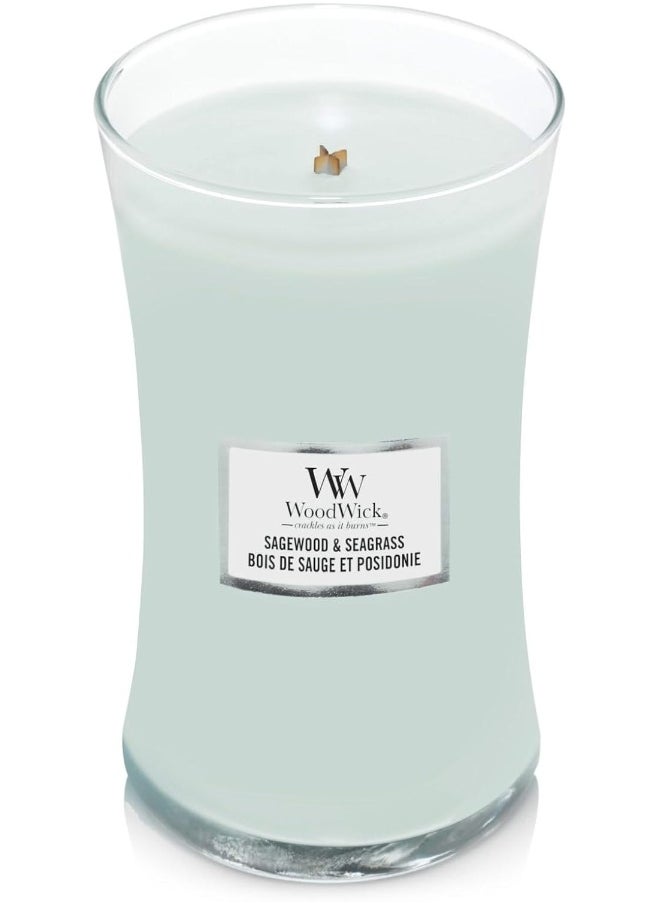 WoodWick Sagewood & Seagrass Scented Candle Large 609.5 g