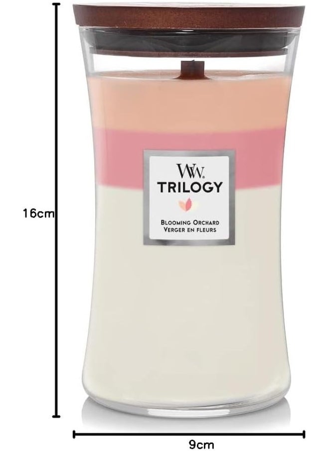 WoodWick Scented Candle Large Trilogy Blooming Orchard