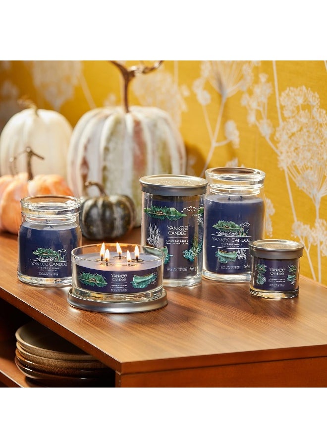 Yankee Candle Signature Scented Candle | Lakefront Lodge Large Jar Candle with Double Wicks | Soy Wax Blend Long Burning Candle | Perfect Gifts for Women