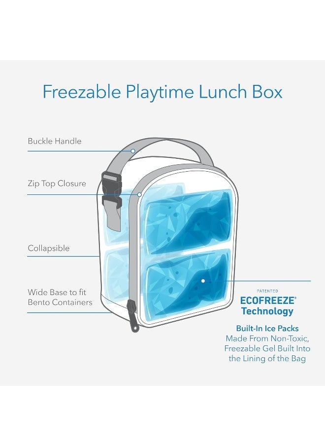 PackIt Freezable Playtime Lunch Box, Pink Popsicle
