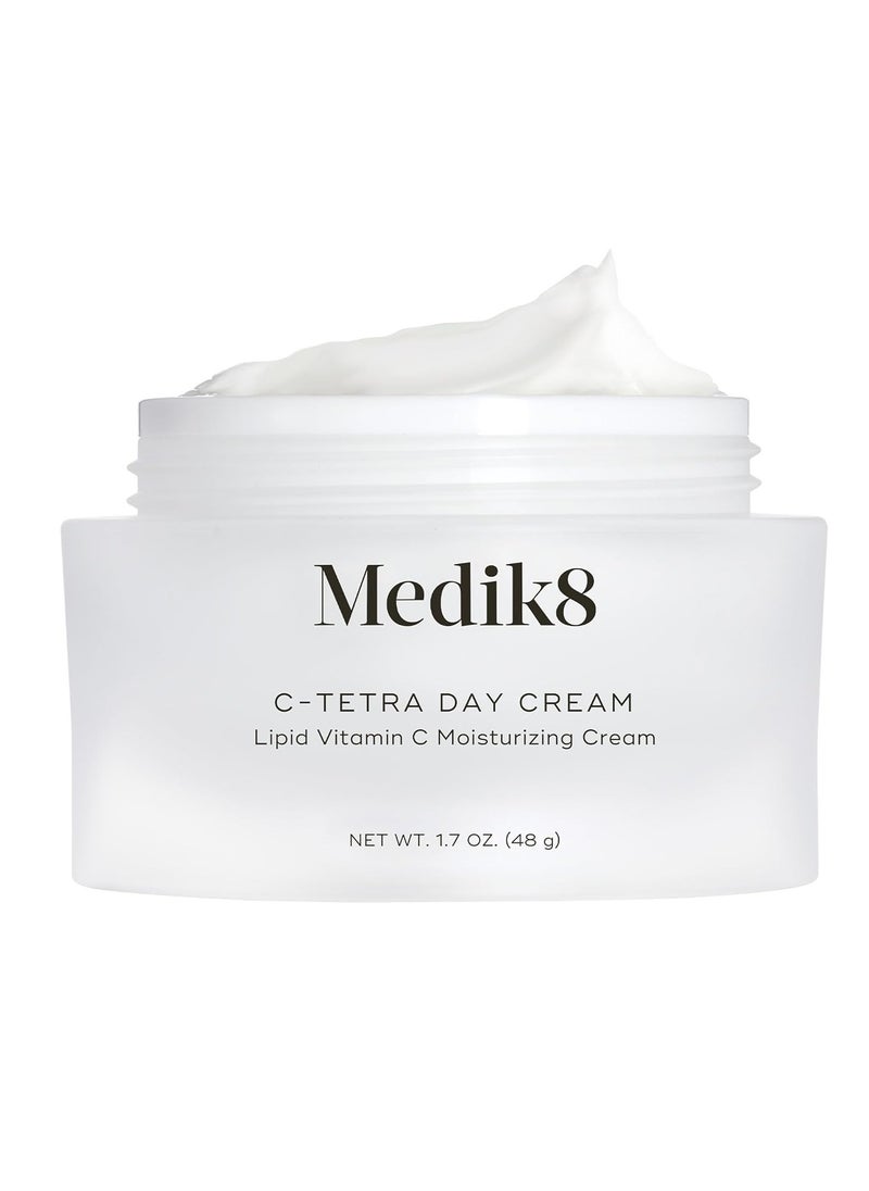 Medik8 C-Tetra Day Cream - Lipid Vitamin C Face Cream - Hydrates, Smoothens and Brightens - Luminous and Lightweight Face Moisturizer - 1.7 oz