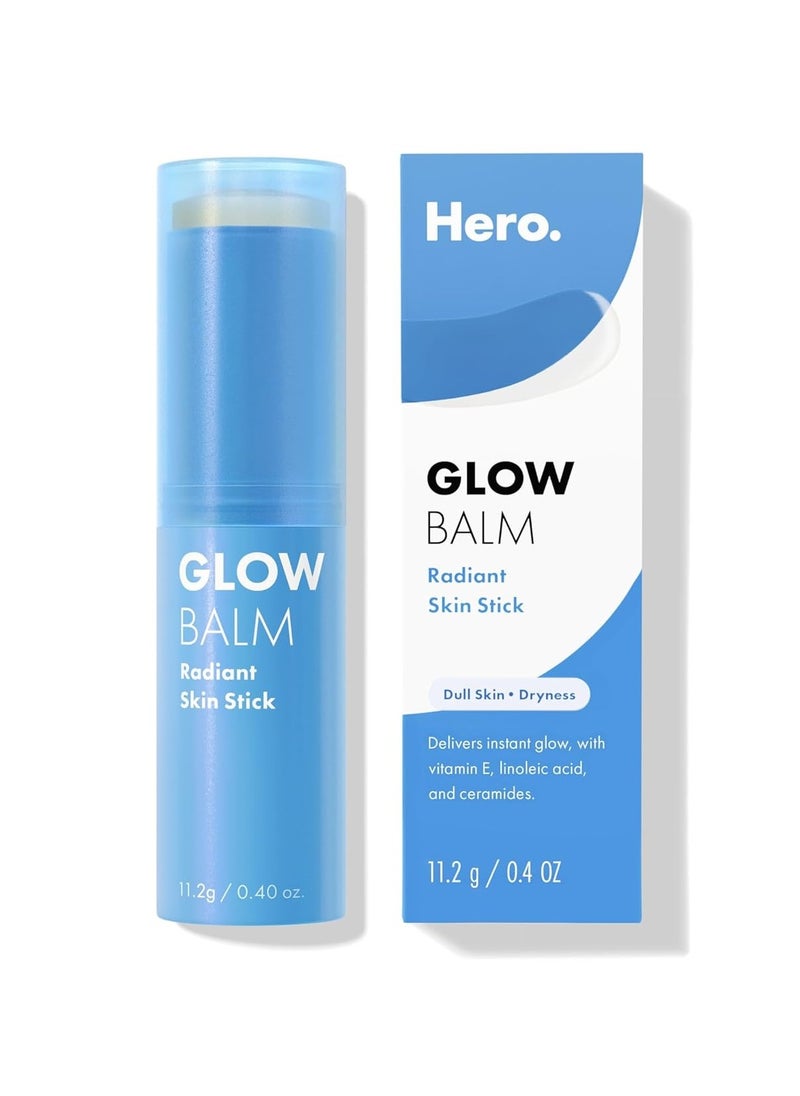 Hero Cosmetics Glow Balm Radiant Skin Stick – Instantly Gives Skin a Glowy Finish for Dewy and Radiant Looking Skin – Suitable for Acne-Prone Skin – Won’t Clog Pores (0.4 oz)