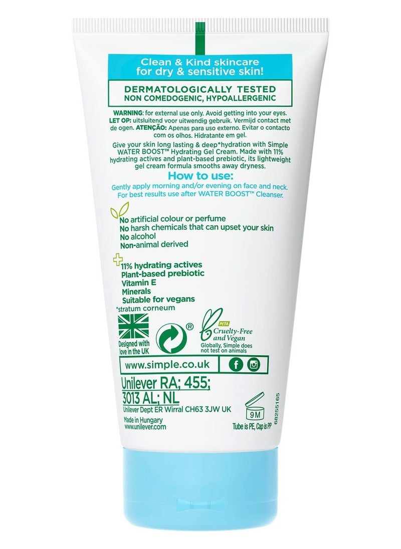 Simple Water Boost Hydrating Gel Cream, Face Moisturizer, 1.7 oz