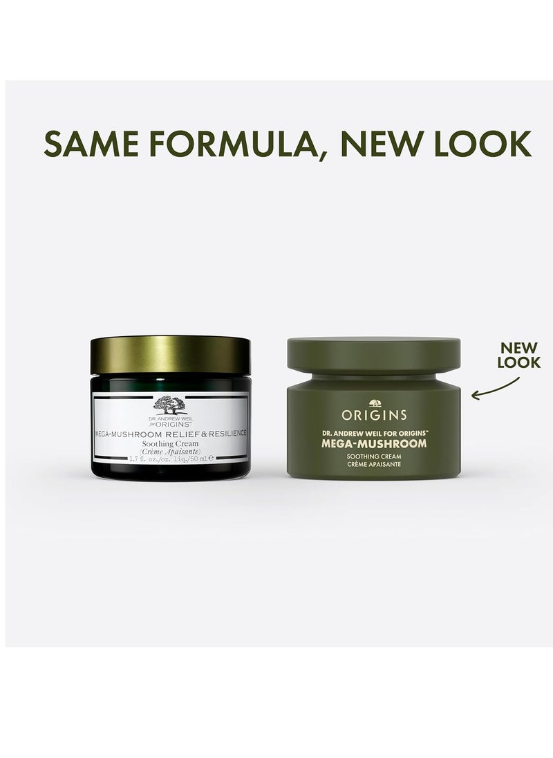 Origins Mega-Mushroom Soothing Cream | Visibly Soothes Skin | With Reishi Mushroom, 1.7 Fl Oz