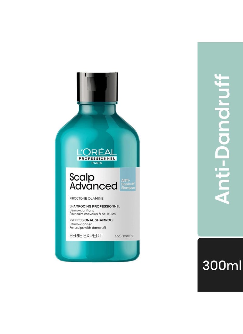 Scalp Advanced Anti-Dandruff Dermo-Clarifier Shampoo 300ml | Removes Dandruff & Gently Clarifies the Scalp with Piroctone Olamine | For Men & Women