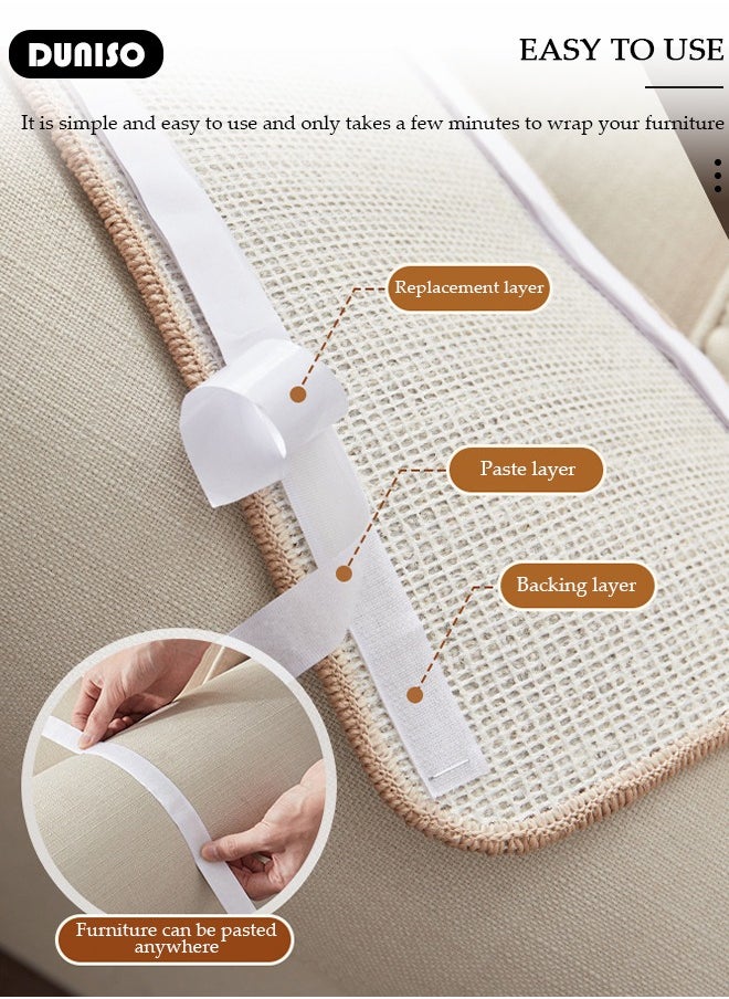 Cat Scratcher Mat,Wall Mounted Natural Sisal Cat Scratch Pad,Vertical Cat Scratching Board with Velcro Tapes,Self-Adhesive Cat Scratching Mat,Protect Wall, Couch, Carpet, Furniture