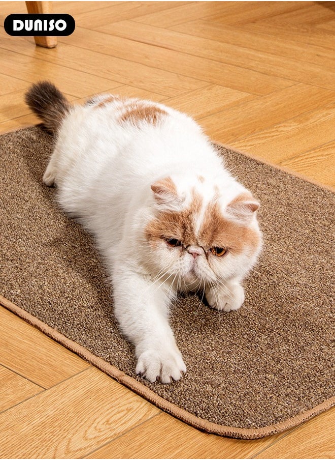 Cat Scratcher Mat,Wall Mounted Natural Sisal Cat Scratch Pad,Vertical Cat Scratching Board with Velcro Tapes,Self-Adhesive Cat Scratching Mat,Protect Wall, Couch, Carpet, Furniture