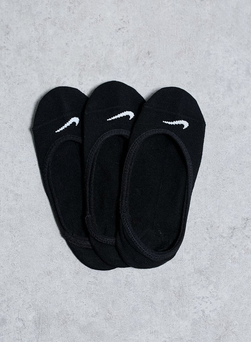 Pair of 3 Everyday Lightweight Performance Socks Black