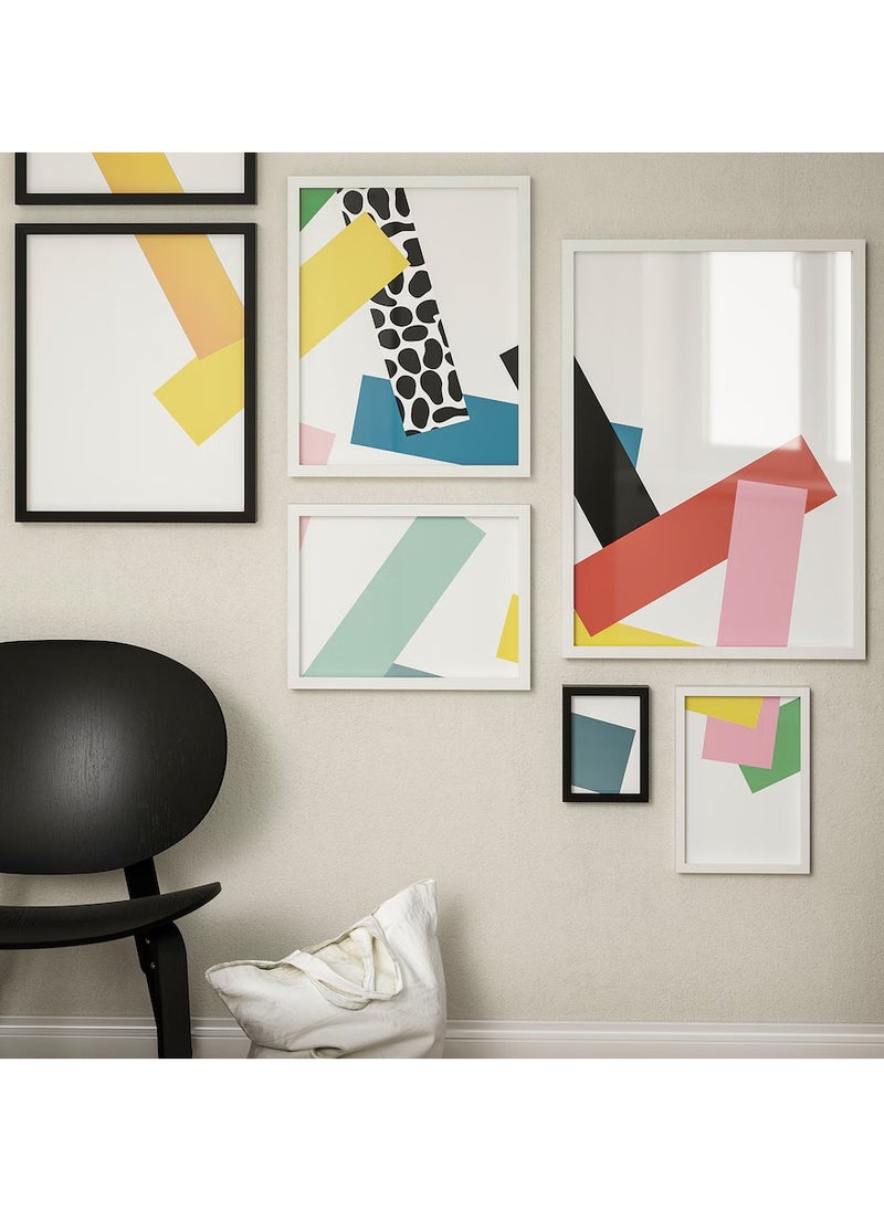 Wall Photo Frame, Wall Hanging Picture Frame, Mounted Frame For Home, Office Black