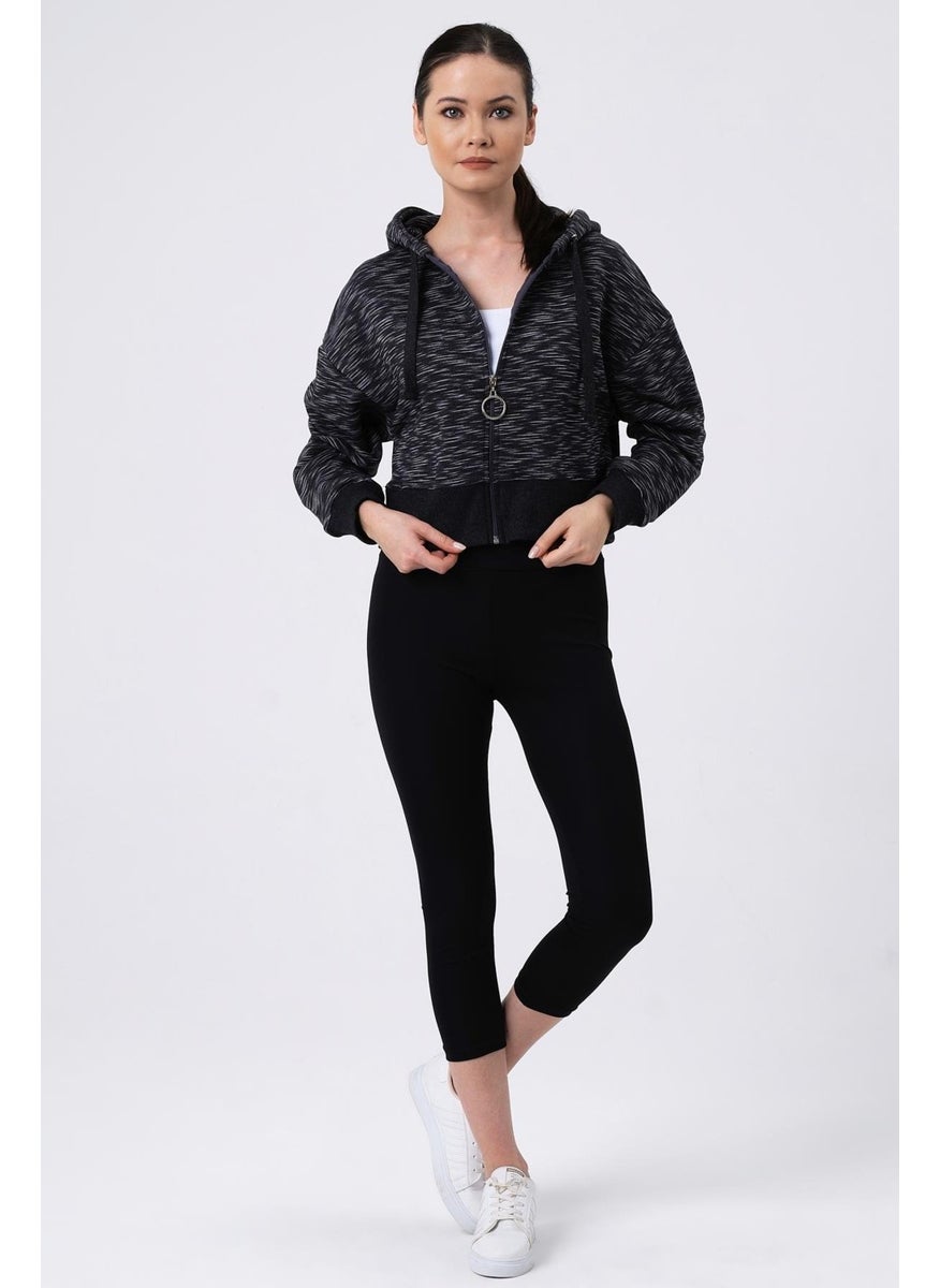 Crop Hoodie Cardigan (B20-5013)