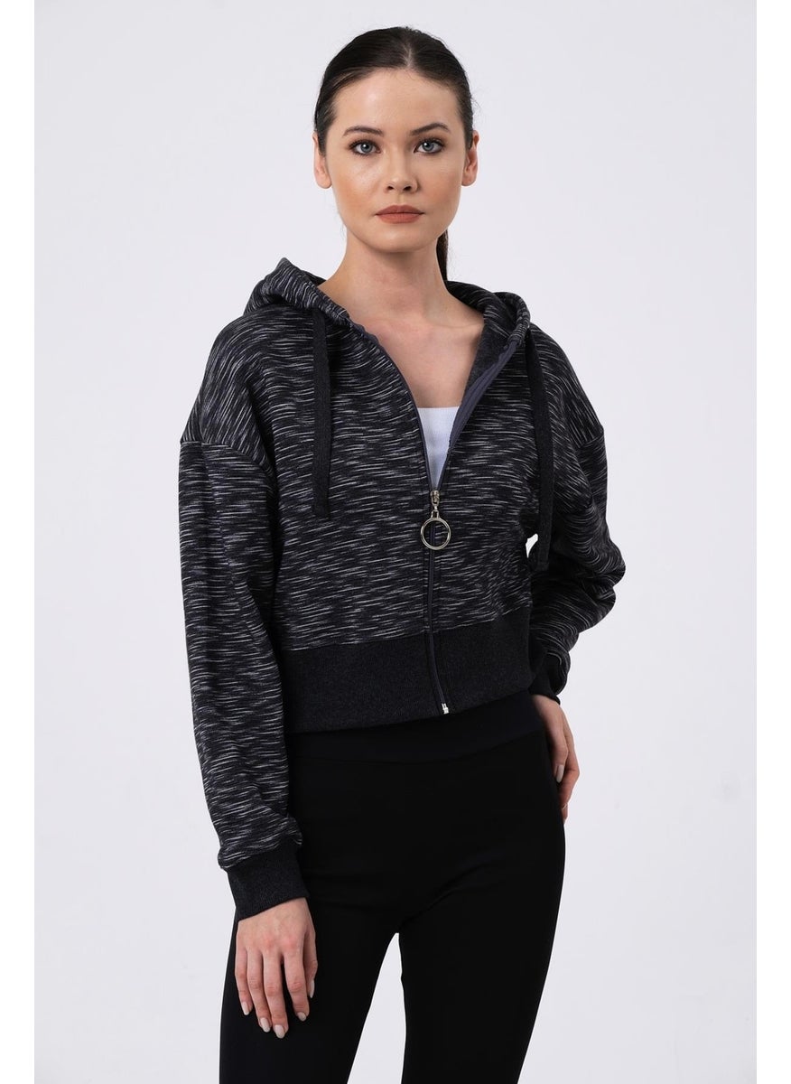 Crop Hoodie Cardigan (B20-5013)
