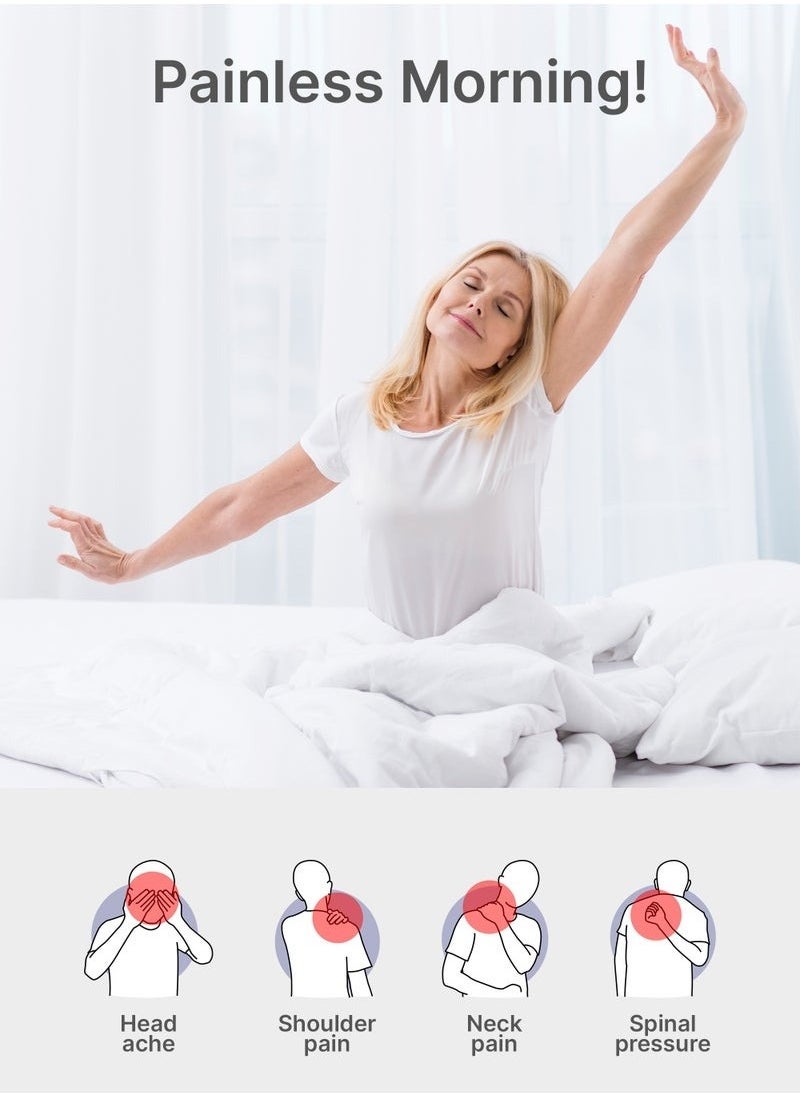 Specialty Medical Cervical Sleeping Orthopedic Memory Foam Ergonomic Contour Pillow for Neck and Shoulder Support & Pain Relief