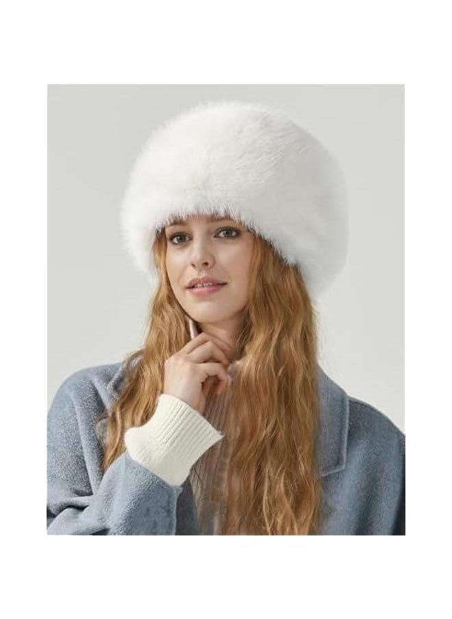 Russian Style Long Pile Faux Fur Women's Winter Cossack Hat