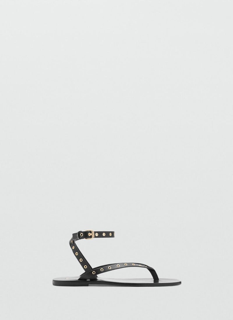 Die-Cut Straps Sandals