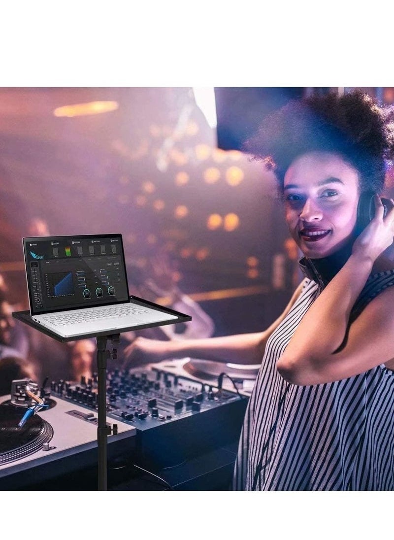 Projector Stand Laptop Tripod Stand Adjustable Height 17.7 to 47.2 Inch , Portable Projector Stand Tripod for Outdoor Movies-Detachable Computer DJ Equipment Holder Mount