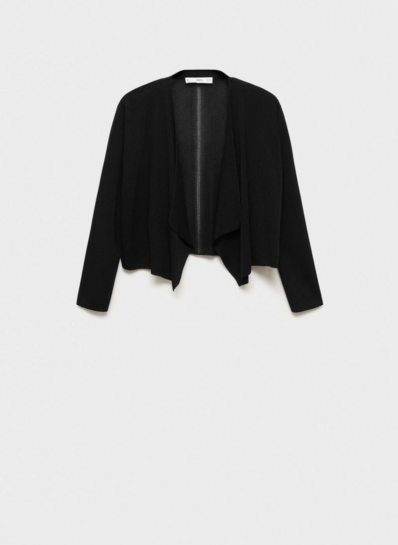 Knitted Cropped Cardigan