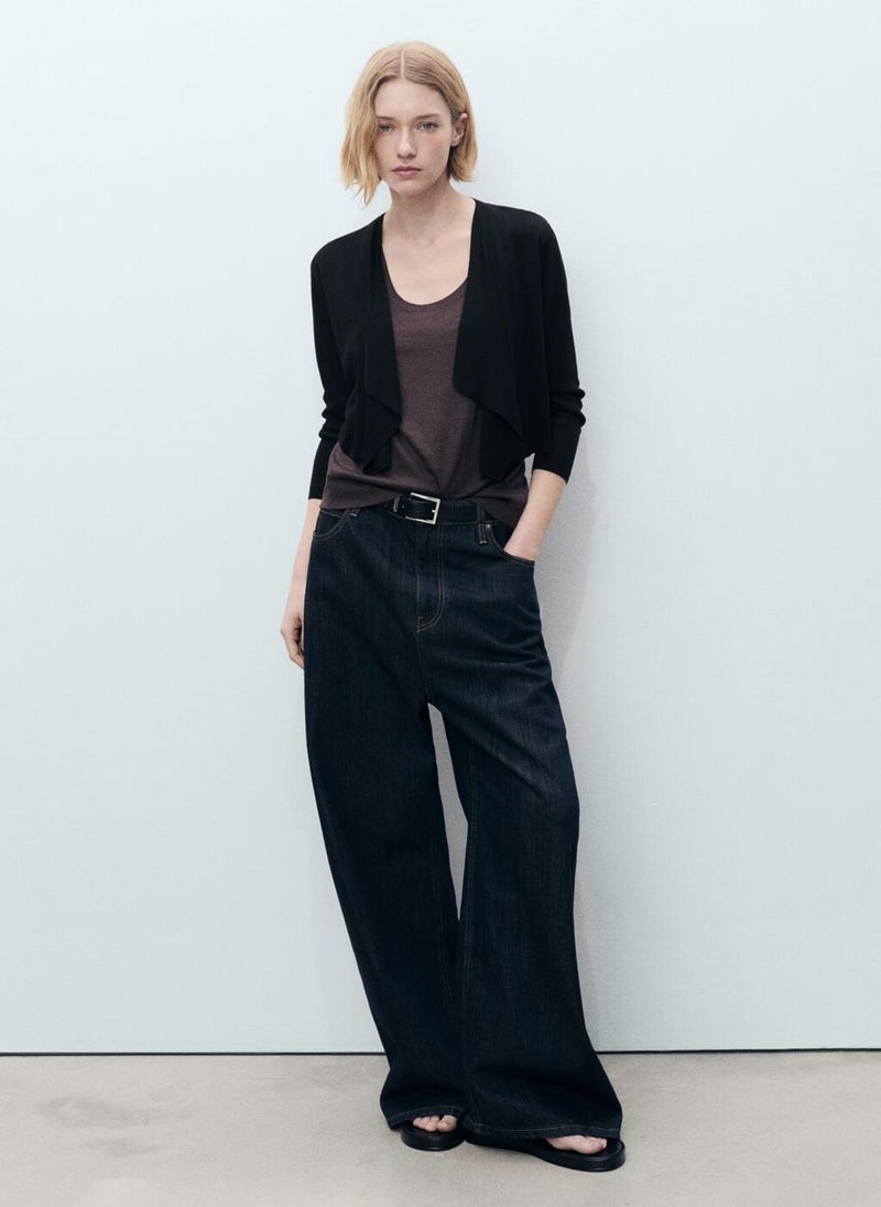 Knitted Cropped Cardigan