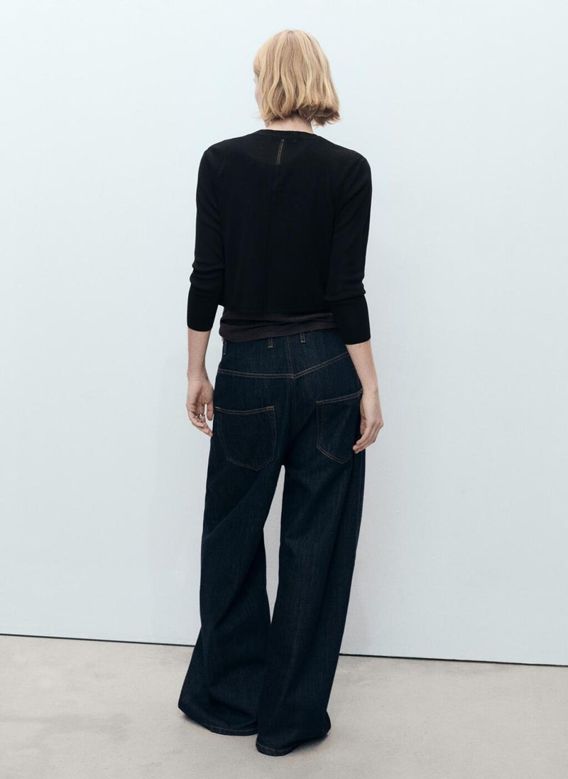 Knitted Cropped Cardigan