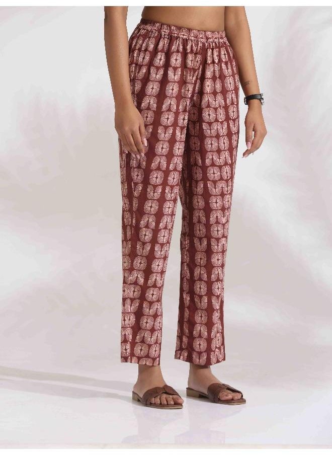trueBrowns Brown Cotton Solid Kurta Co-ord Set