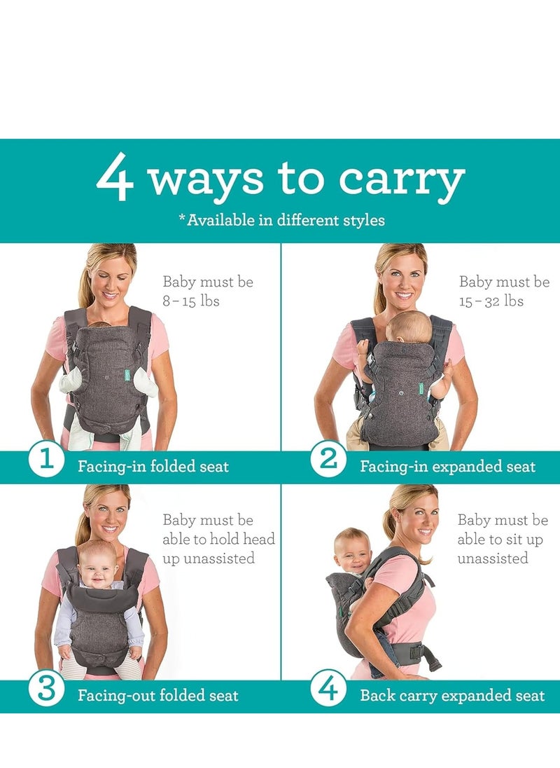 Infantino - Flip Advanced 4-in-1 Convertible Carrier - Grey