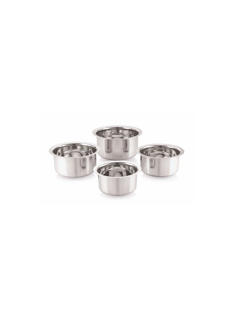 Neelam Stainless Steel 11 22G Round Bottom Tope, 1500 ml, Silver