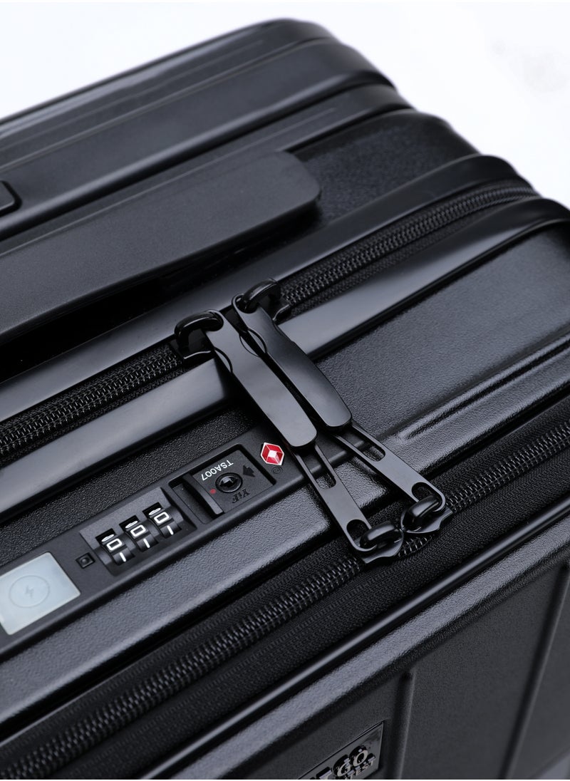 7615 black large size Suitcase 28