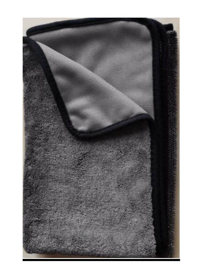Twisted Loop Microfiber Drying Towel - 60x80cm, Grey, 600GSM