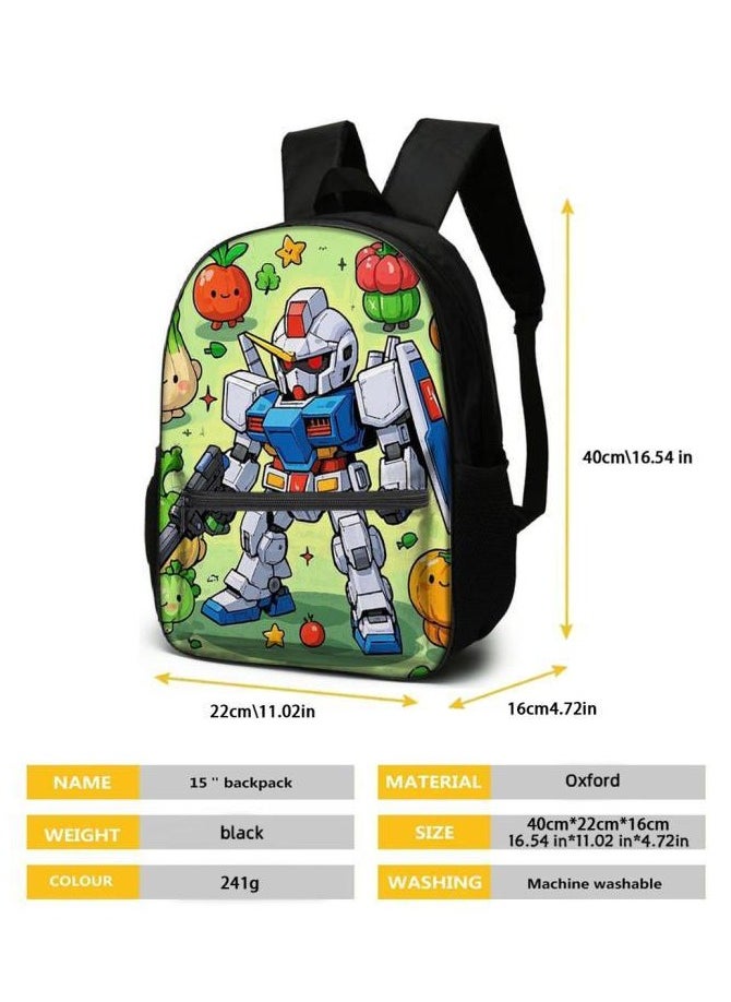 Cartoon three-piece schoolbag with zipper - 649