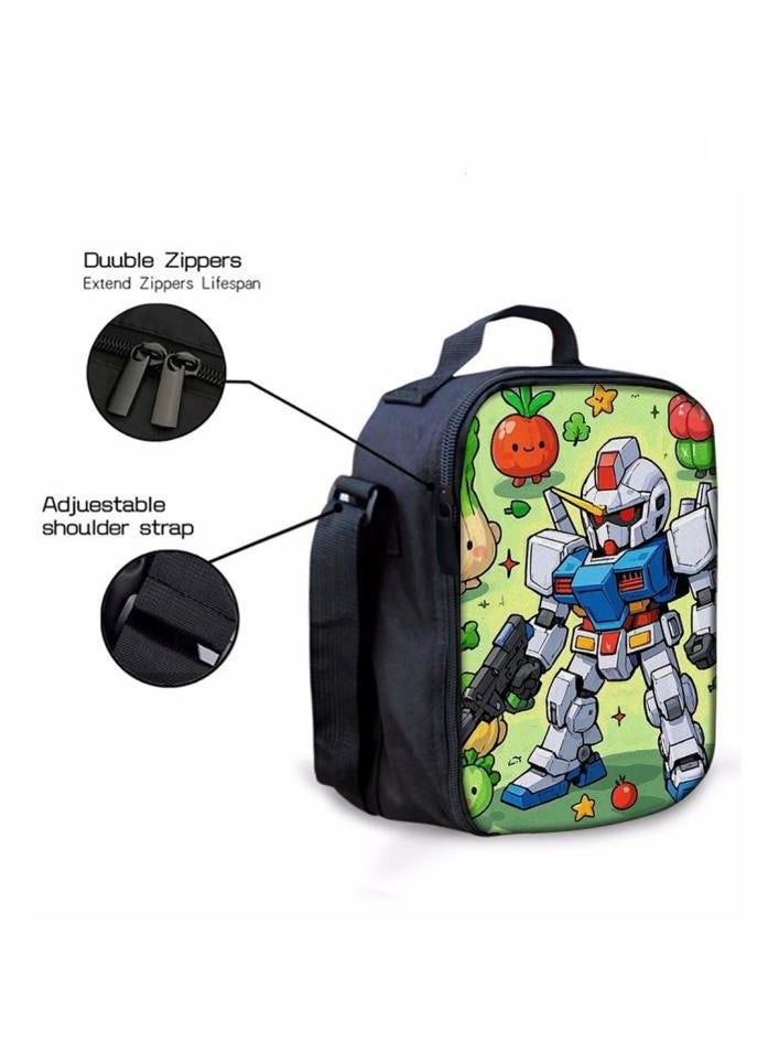 Cartoon three-piece schoolbag with zipper - 649