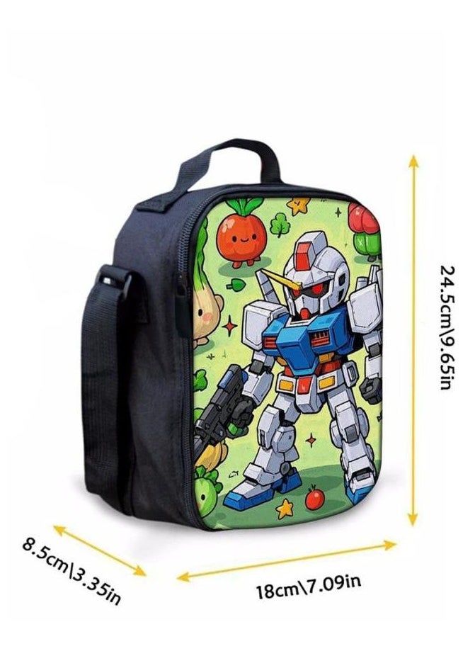 Cartoon three-piece schoolbag with zipper - 649