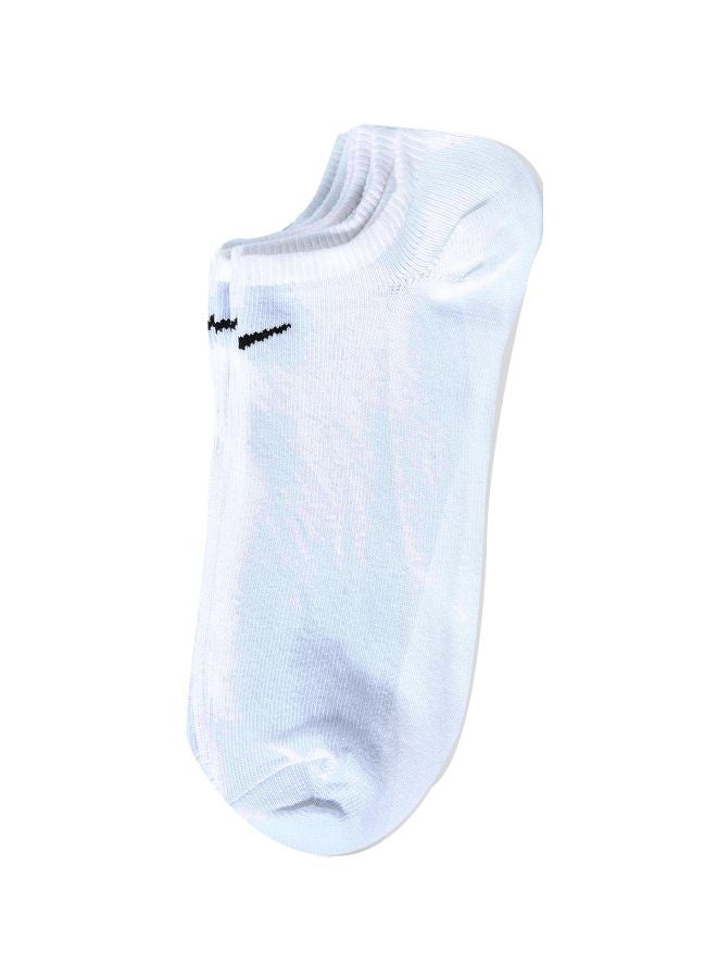 No Show Ankle Socks 3 Pk White