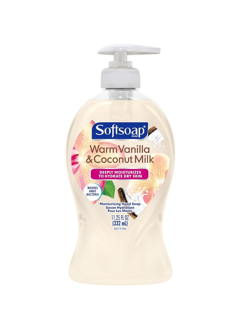 Softsoap Deeply Moisturizing Liquid Hand Soap Pump Warm Coconut Milk Vanilla 1125 Fl Oz