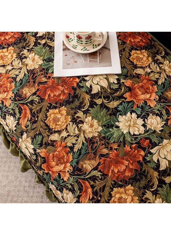 New Style Sofa Cushion Winter Non-slip Light Luxury Thickened Universal Dirty Resistant Ruffled High-end Pujiang Sofa Cover